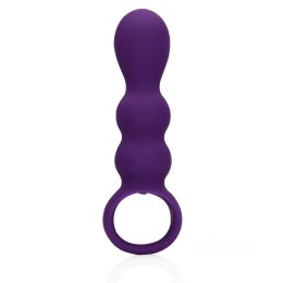 Loveline Teardrop Shaped Anal Vibrator - Clear Purple