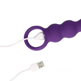 Loveline Teardrop Shaped Anal Vibrator - Clear Purple