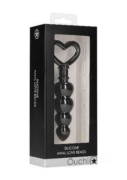 Ouch! Anal Love Beads - Black