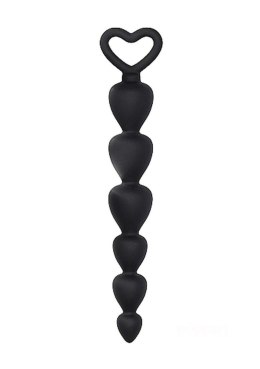 ShotsToys Silicone Anal Beads - Black