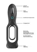 Sono N0. 88 - Vibrating Rechargeable Cock Ring - Black