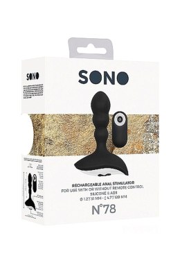 Sono No. 78 - Rechargeable Anal Stimulator - Black