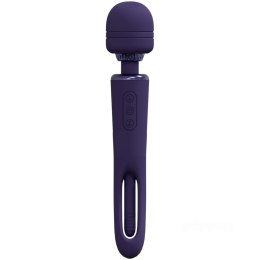 Vive VIVE - Kiku - Rechargeable Double Ended Wand with Innovative G-Spot Flapping Stimulator - Purple