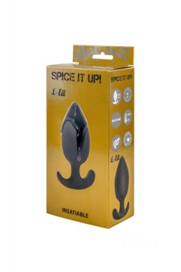 Lola Toys Plug-Anal plug with misplaced center of gravity Spice it up Insatiable Dark Grey