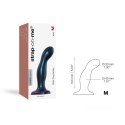 Strap-on-me DILDO PLUG SNAKY BLEU METALLIC - M