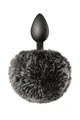 Sweet Caress BLACK POMPOM ANAL PLUG