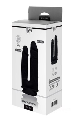 Dream Toys REAL LOVE DUAL DENSITY DOUBLE PENETRATOR BLACK