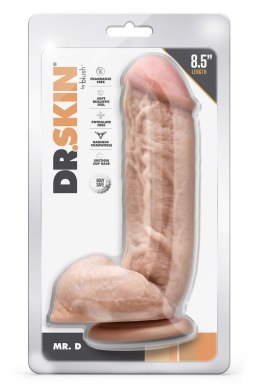 Blush DR. SKIN MR. D 8.5 INCH DILDO WITH BALLS BEIGE