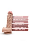 Blush DR. SKIN MR. D 8.5 INCH DILDO WITH BALLS BEIGE