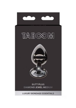 Taboom Butt Plug With Diamond Jewel M Black