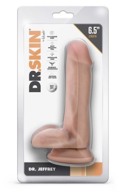 Blush DR. SKIN DR. JEFFREY 6.5 INCH DILDO WITH BALLS BEIGE