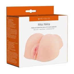 Me You Us Masturbator- Me You Us Miss Nikita Premium Vibrating Realistic Masturbator Flesh