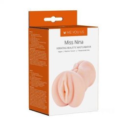 Me You Us Masturbator- Me You Us Miss Nina Premium Vibrating Realistic Masturbator Flesh