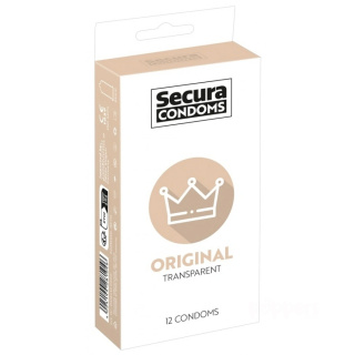 Secura Condoms Original przezroczyste prezerwatywy 12 szt.