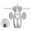 Baile BAILE - Masturbator toy, TPR, double vibrating egg with voice, 3AAA batteries