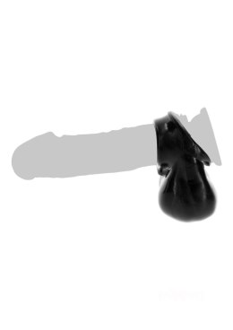 ToyJoy Penis Ring and Scrotum Holder Black